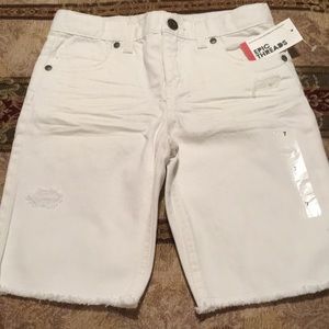 Epic threads boys white jean shorts